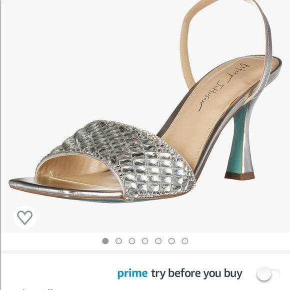 Silver Strappy Heels - Picture 3 of 10